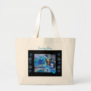 "LIEBENDE BLAUE" RIESIGE TASCHEN-TASCHE JUMBO STOFFBEUTEL