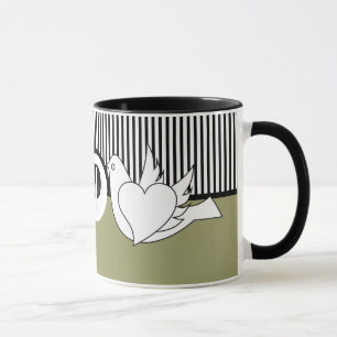 Liebende Doves Hochzeit Tasse