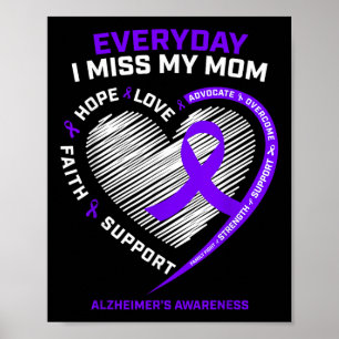 Liebende Erinnerung Mutter Vermisse meine Mutter H Poster