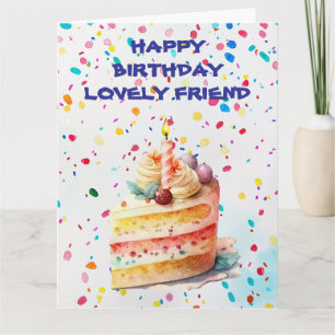 Liebende Freundin Birthday Karte