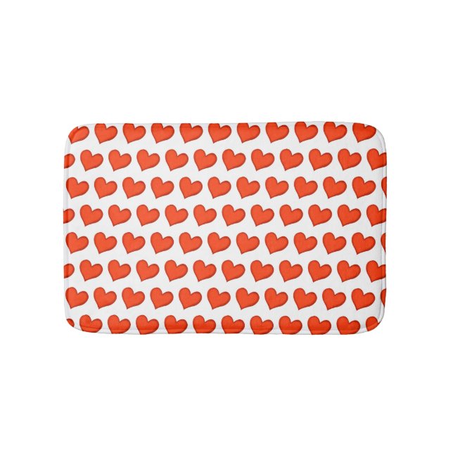 Liebende Herzen Bath Mat Badematte (Vorderseite)