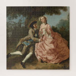 Liebende in einer Landschaft (Romantisches Paar) Puzzle