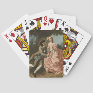 Liebende in einer Landschaft (Romantisches Paar) Spielkarten