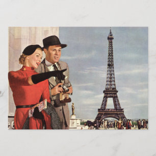 Liebende in Paris Einladung