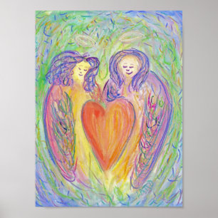 Liebende Kindness Guardian Angels Poster Art Print