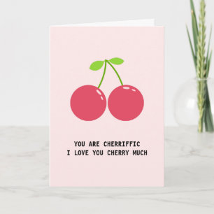 Liebende Kirschfrucht Pub I Liebe Sie Jahrestag Karte