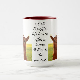 Liebende Mutter Zitat Mutter Pferde & Foal Tasse