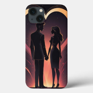 Liebende Paar Illustration Art iPhone Gehäuse Desi Case-Mate iPhone Hülle