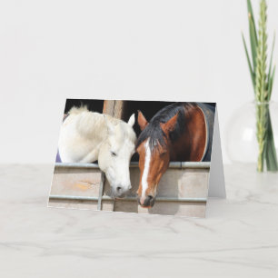 Liebende Pferde Karte