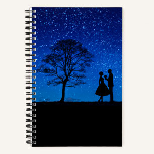Liebende unter einem Vollmond     Notizbuch