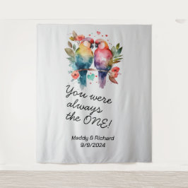 Liebende Vögel. Du warst immer der Einzige! Wandteppich