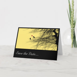 Liebende Vögel, Save the Date Karte. Ankündigung