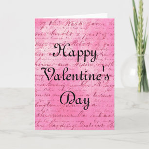 Liebende Worte Valentinstag Grußkarte Feiertagskarte