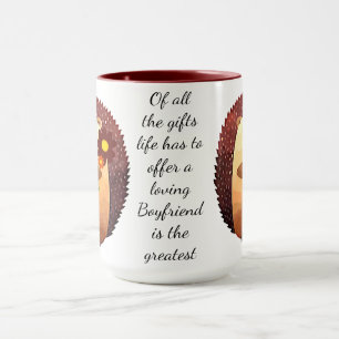 Liebender Boyfriend Inspiration Quote Igel Tasse