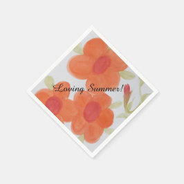 Liebender Sommer Napkin Serviette