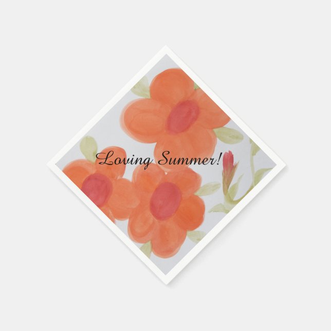 Liebender Sommer Napkin Serviette (Ecke)