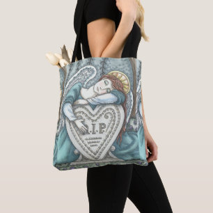 LIEBENDES GARDISCHES ANGEL, FRIEDHOF TOTE BAG