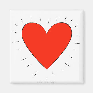 Liebendes Herz - Magnet