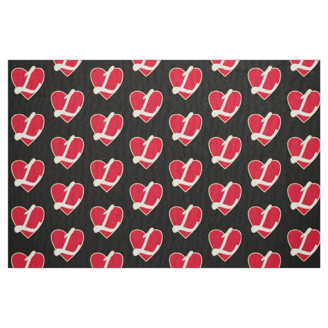 Liebendes Herz Stoff (Fat Quarter (45,7 x 55,9 cm))