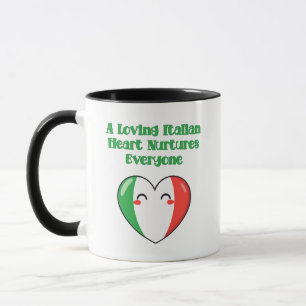 Liebendes italienisches Herz umsorgt jeden Design Tasse