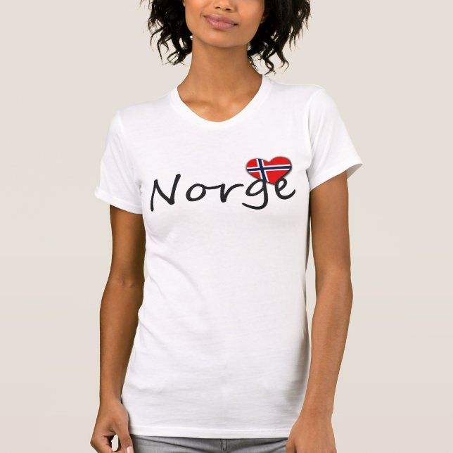 Liebendes Norge T-Shirt (Vorderseite)