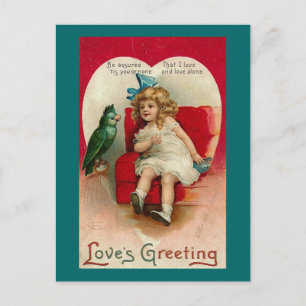 Liebens Gruß Vintage Valentinstag (2) Feiertagspostkarte