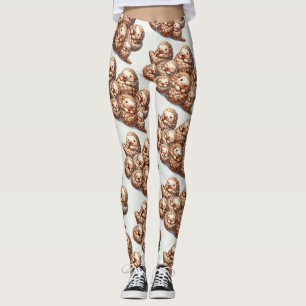 Liebenswerte Angelsport für süße kuschelnde Pangol Leggings