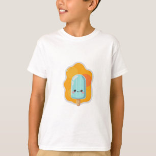 Liebenswerte blaue Lutscher-Illustration T-Shirt