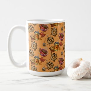 Liebenswerte Donuts und Tee Kaffeetasse