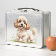 Liebenswerte Flauschige Cockapoo-Welpen-Lunchbox