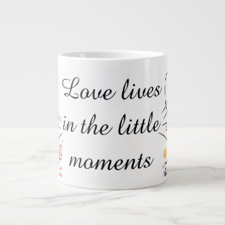 Liebenswerte Liebes-Doodle-Illustration Jumbo-Tasse