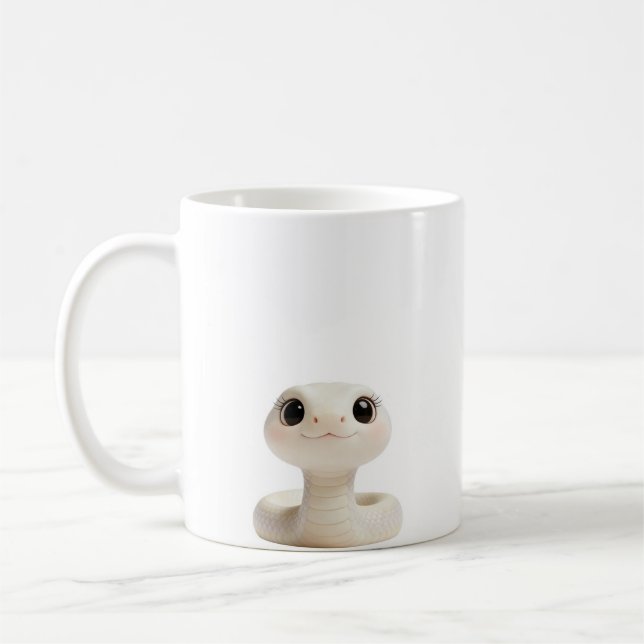 liebenswerte Schlange Kaffeetasse (Links)