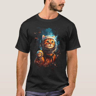 Liebenswerte Süße Niedliche Zwillingskatze Astrona T-Shirt