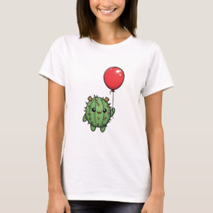 Liebenswerter runder Kaktus mit Korken T-Shirt