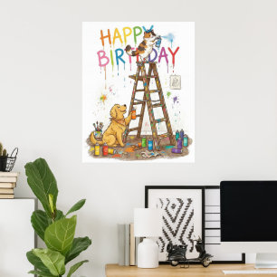 Liebenswertes Alles Gute zum Geburtstag Poster