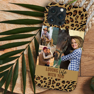 Liebenswertes Leben mit Ihnen Leopardendruck 3 Fot Case-Mate iPhone Hülle