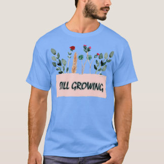 liebenswürdige minimalistische Blume wachsen T-Shirt