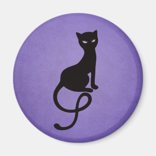 Liebenswürdige schlechte Katzen-Silhouette - Magnet