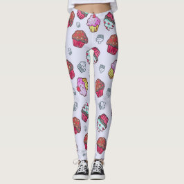 Liebenswürdiger Sweet Cupcakes Nachtisch Wird Leggings