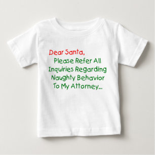 Lieber Anwalt des Weihnachtsmanns - Lustiger Weihn Baby T-shirt