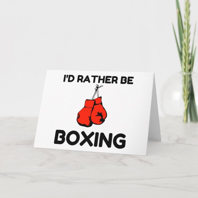 LIEBER BOXEN FEIERTAGSKARTE (Vorderseite)