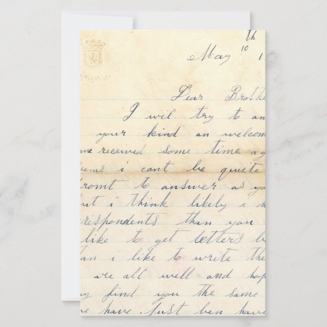 Lieber Bruder Scrapbook Papier (Vorderseite)