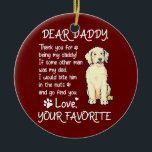 Lieber Daddy Goldendoodle Hund Vater Vatertag  Keramik Ornament<br><div class="desc">Lieber Daddy Goldendoodle Hund Vater Vatertag Geschenk. Perfektes Geschenk für Ihren Vater,  Mama,  Papa,  Männer,  Frauen,  Freunde und Familienmitglieder am Erntedank Tag,  Weihnachten,  Muttertag,  Vatertag,  4. Juli,  1776 Unabhängiger Tag,  Veteranen Tag,  Halloween,  Patrick's Day</div>