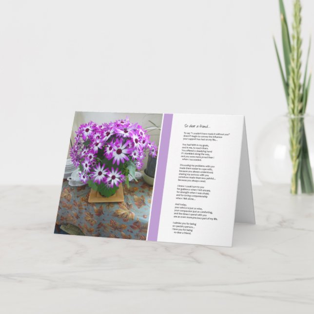 Lieber ein Freund... Karte (Vorderseite)