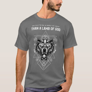 Lieber ein Wolf Odins sein als ein Lamm Gottes Vik T-Shirt