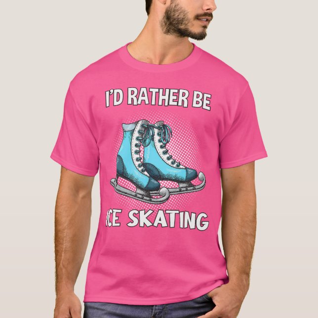 Lieber Eislaufen Eislaufen T-Shirt (Vorderseite)
