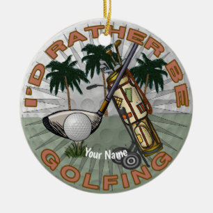 Lieber Golf spielen Keramik Ornament
