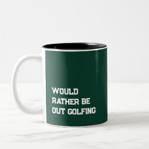 'Lieber Golfen' Geschenk mit Humor Zweifarbige Tasse