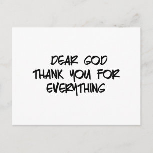 LIEBER GOTT DANKE FÜR ALLES POSTKARTE