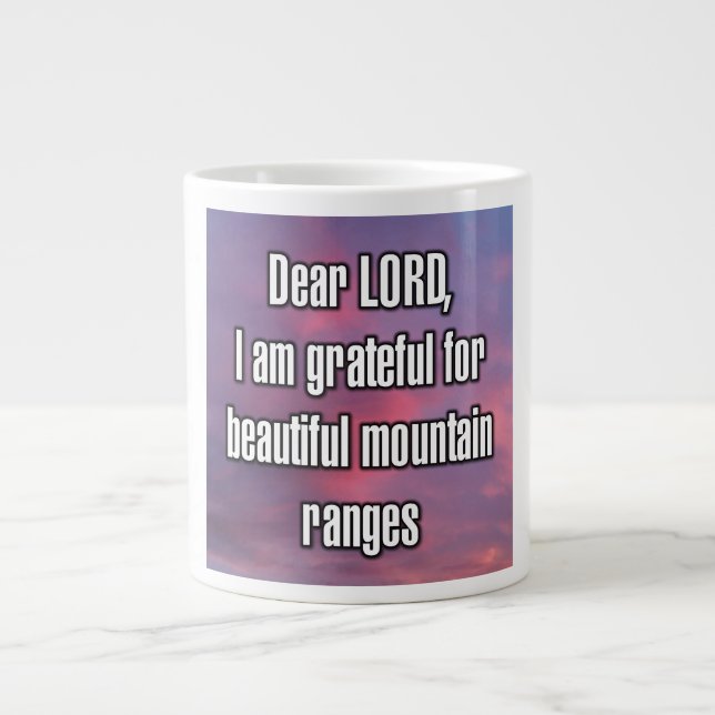 Lieber HERR, ich bin dankbar für schöne... Tasse (Vorderseite)